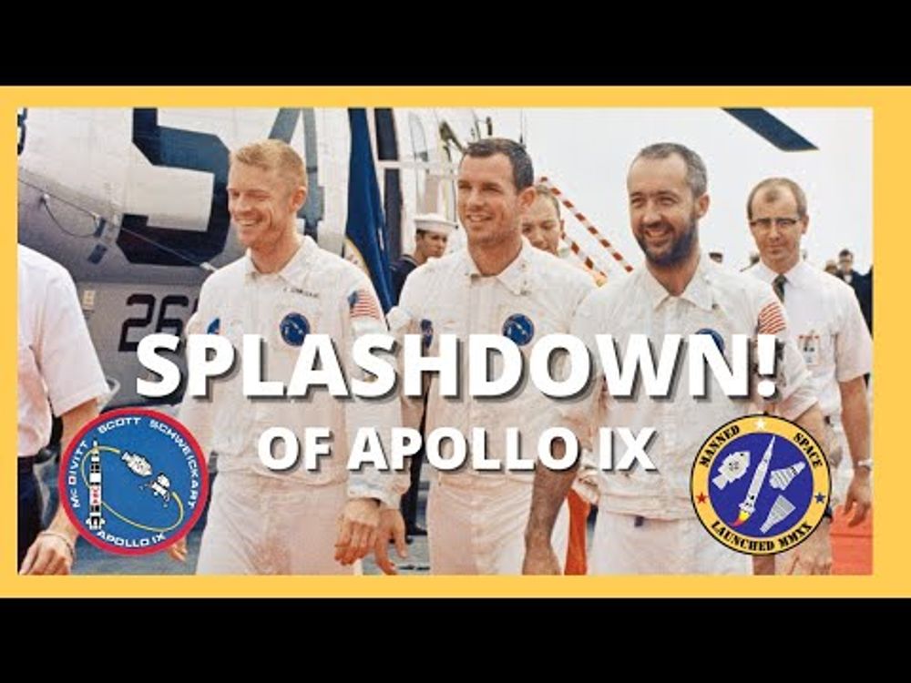 Apollo IX Splashdown | March 13 1969