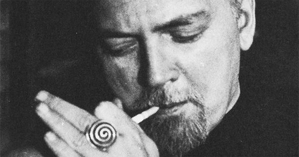 Robert Anton Wilson smoking