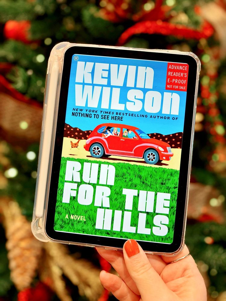 Kevin Wilson’s Run For The Hills in front of a Christmas tree!