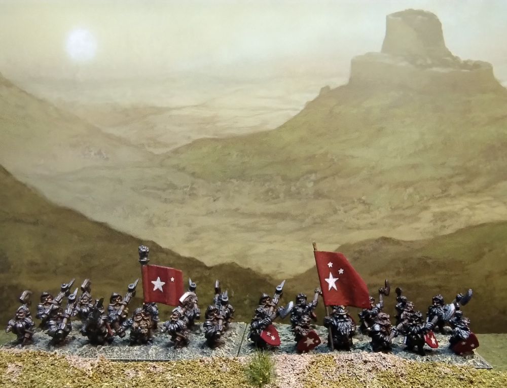 15mm dwarf figures. 2 units of the shock regiment