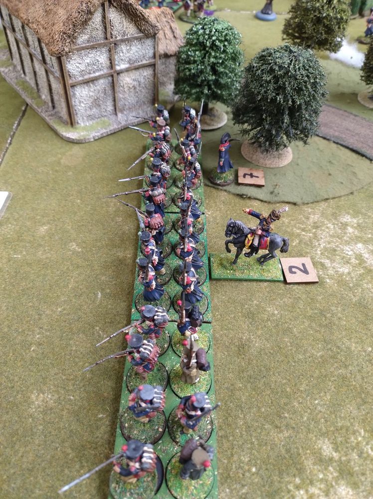 French Fusiliers advance to outflank the main Austrian push. Where is the Landwehr?