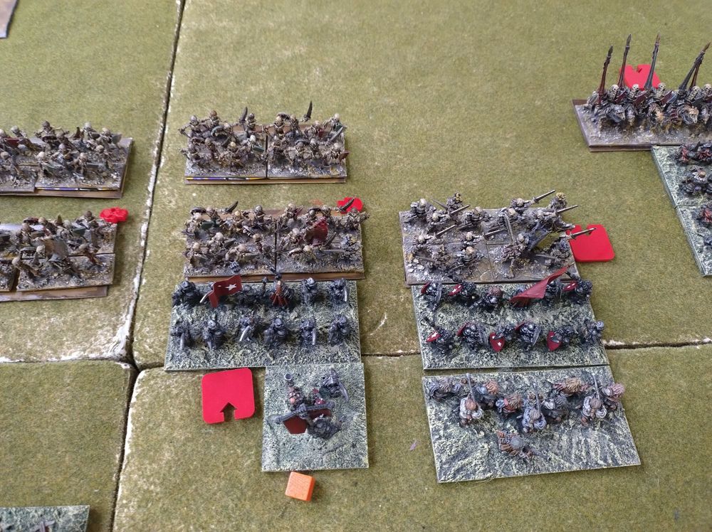 1st and 2nd Shock regts pushing ahead against the skeletons