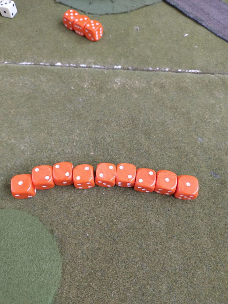 They might as well have fired at the moon. 3 hits out 12 dice hitting on 3+
