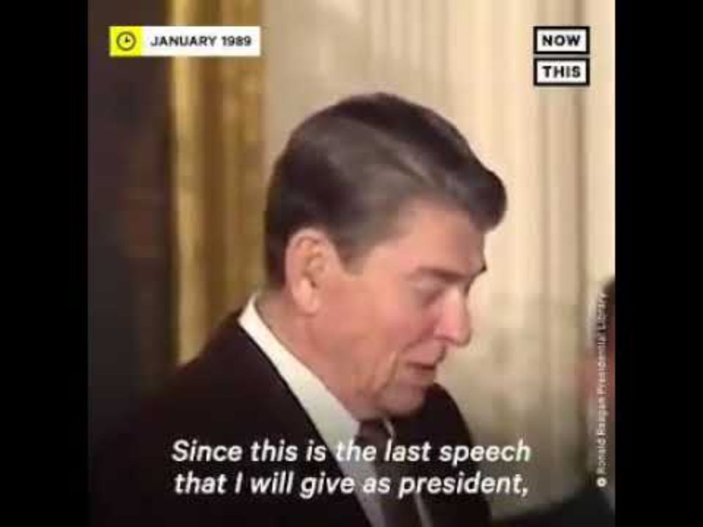 The last speech of Ronald Reagan as president was on immigration