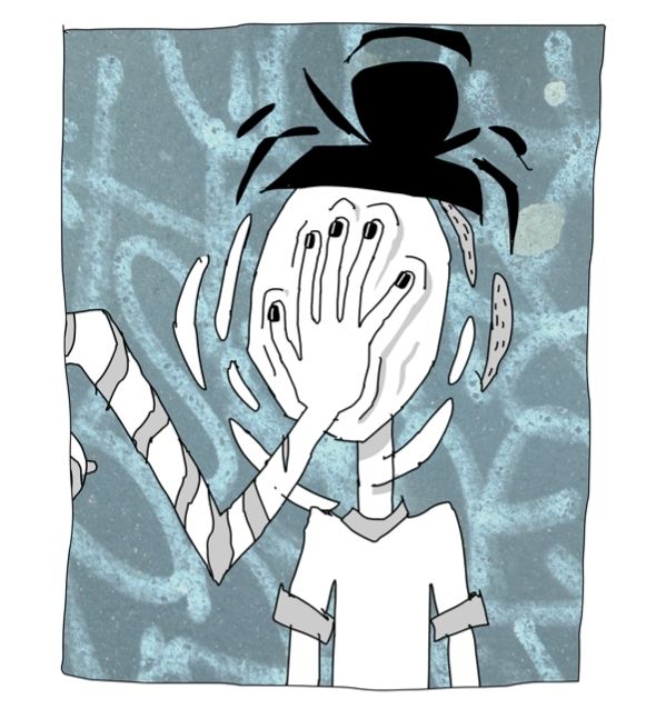 Part 2 ! Hand smooch her face like it's dough