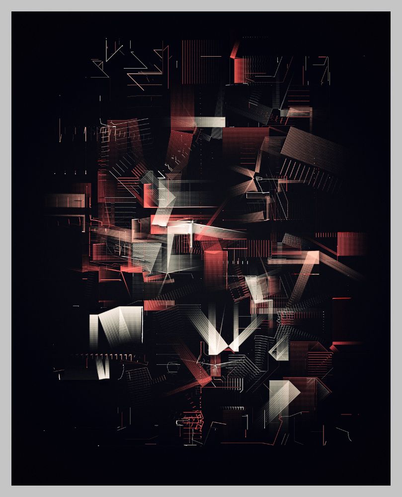 Abstract digital artwork, made with code