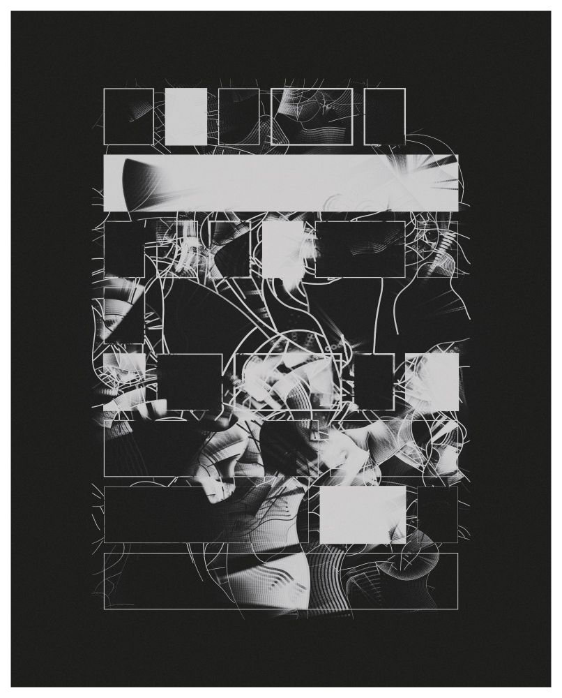 Abstract digital artwork, made with JavaScript code