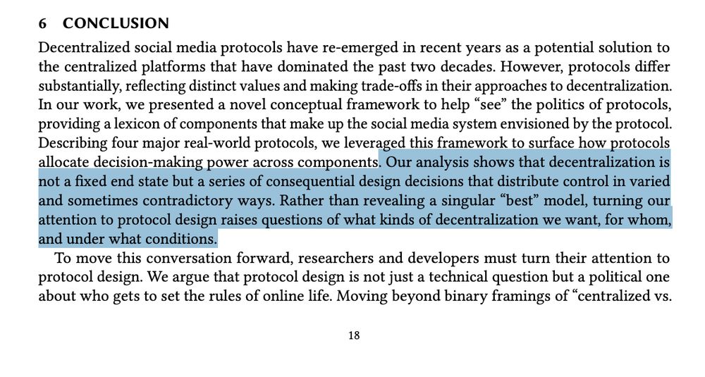 paper comparing decentralised protocols