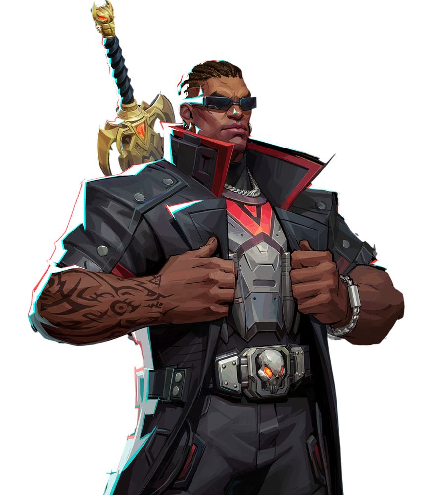 Bust of Blade from Marvel Rivals