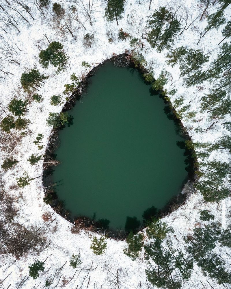 Dragon's Egg in Winter. Little Rock, Arkansas. 2024.
