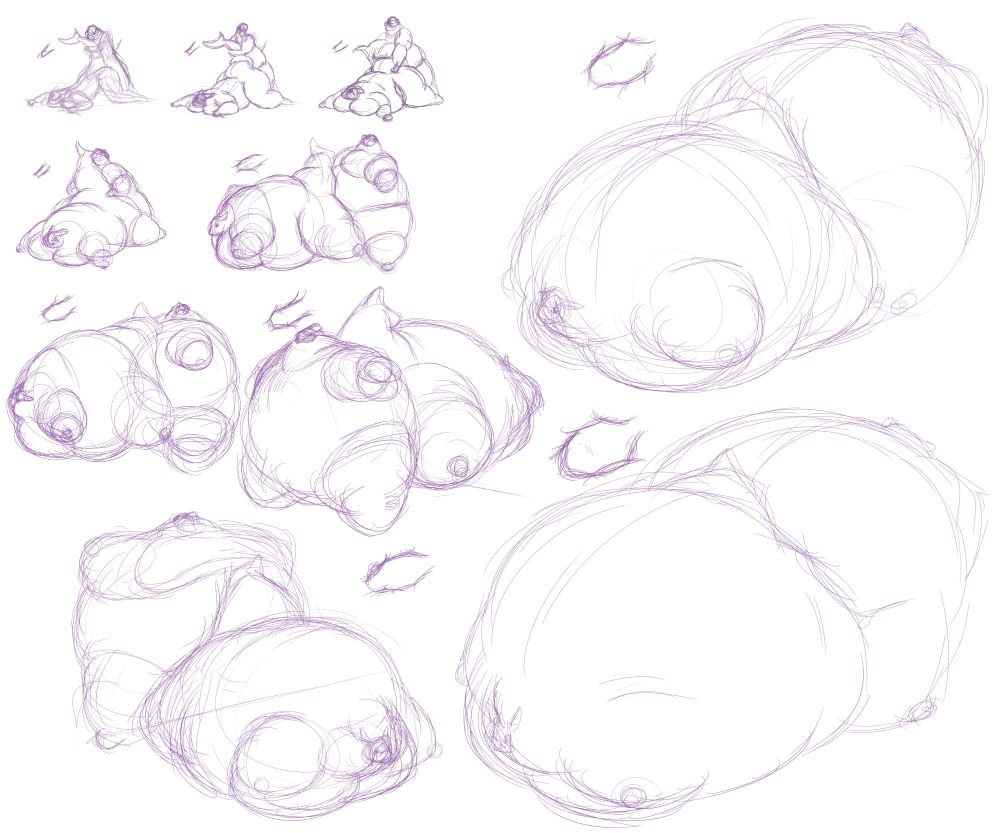 Two individual having sex, inflating until they are two round balloons stuck to each other.