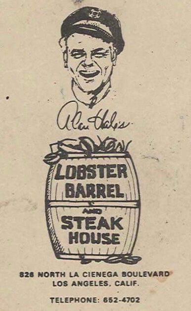 Alan Hales’s Lobster Barrel ad