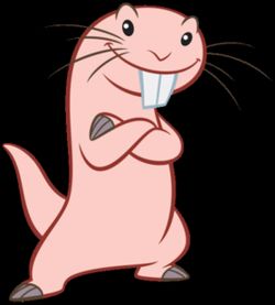 Rufus the mole rat, from Kim Possible.