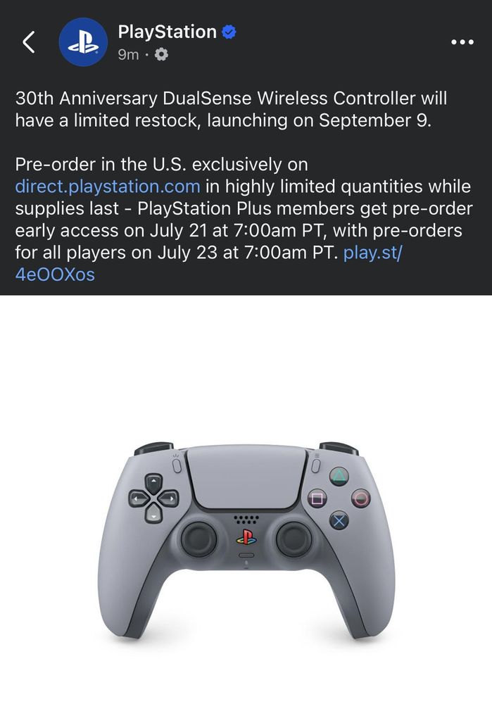 【新品未開封】 30th Anniversary Recharge PlayStation 30th Anniversary (Romania)