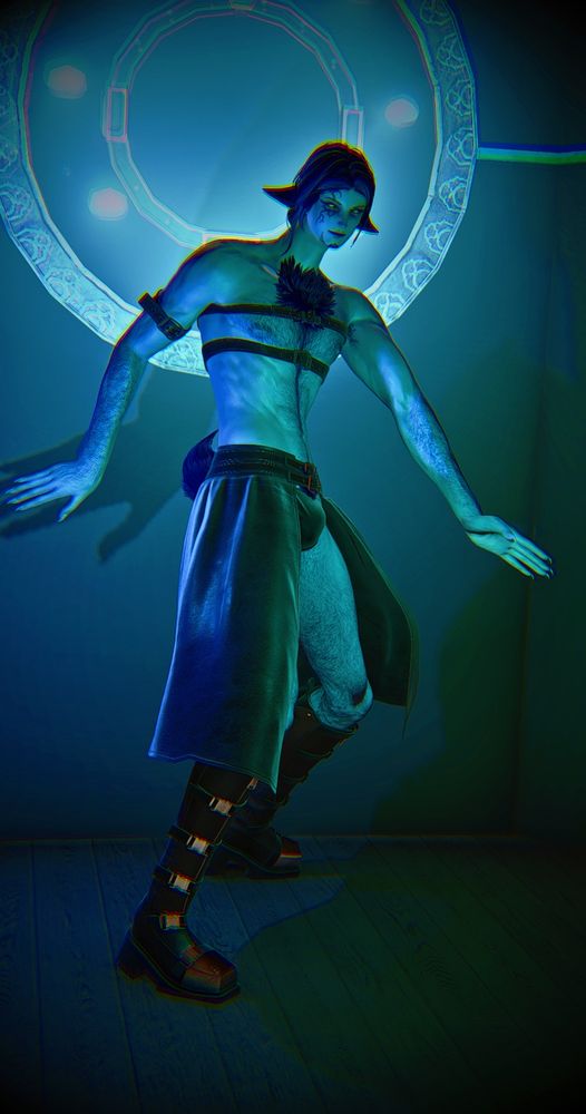 image is of Michel dancing