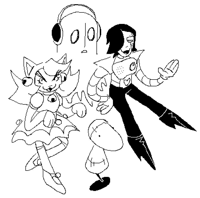 I made this with the ms paint pencil tool