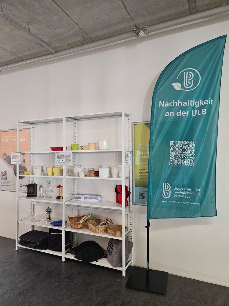 Tauschregal für mehr Nachhaltigkeit in der ULB Stadtmitte