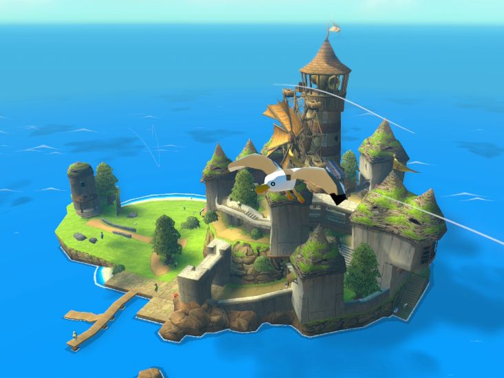 A screenshot from the Nintendo Wii U video game "The Legend of Zelda: The Wind Waker HD."
