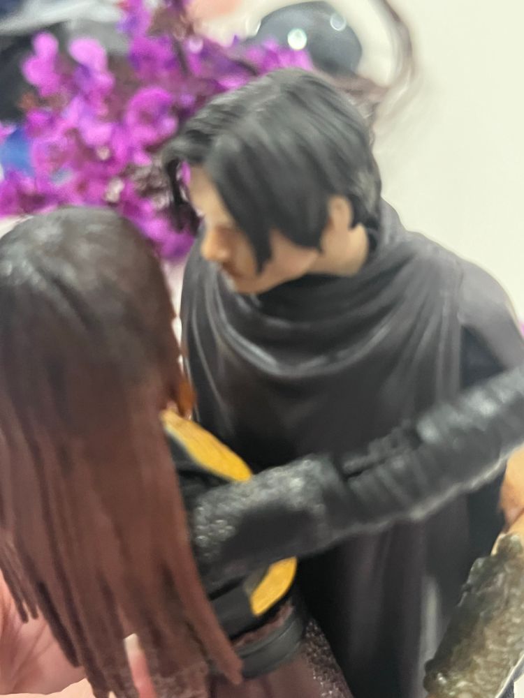 Black series Mae and The Stranger figures posing 