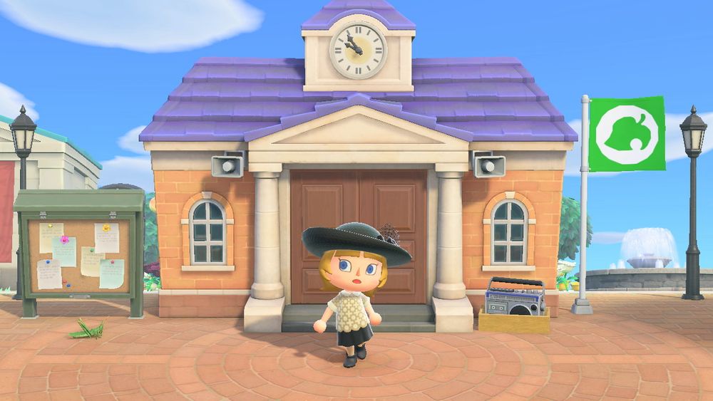 Lilica posing in front of Resident Services.