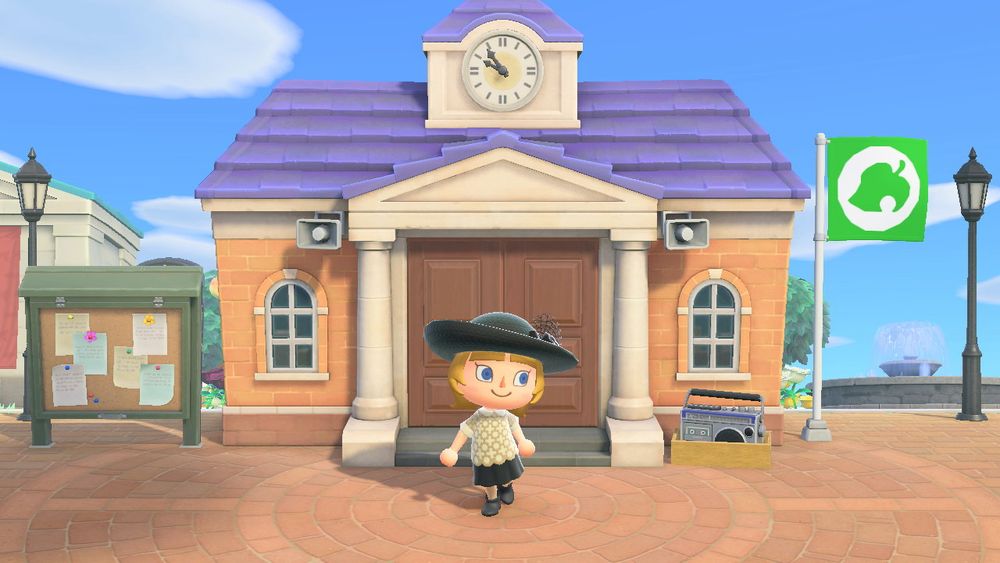 Lilica posing in front of Resident Services.