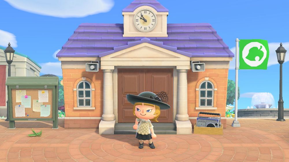 Lilica posing in front of Resident Services.