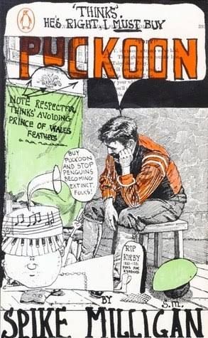 The cover of Spike Milligan's comic novel Puckoon. 