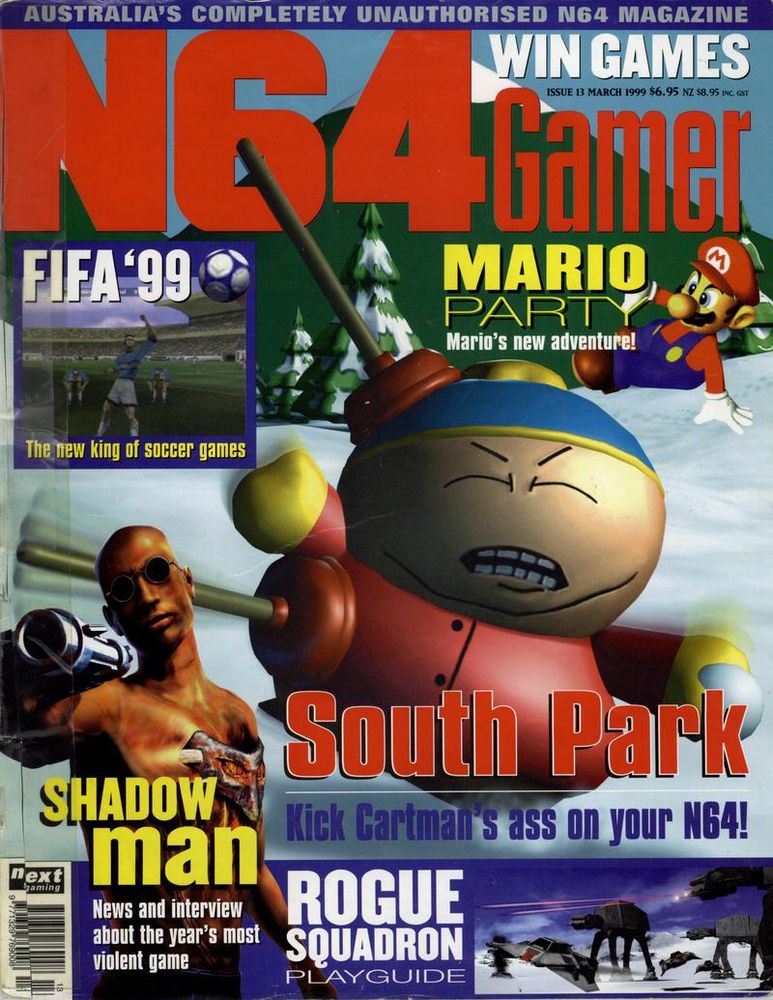 N64 Gamer #13, March '99 - 'South Park' Cover.