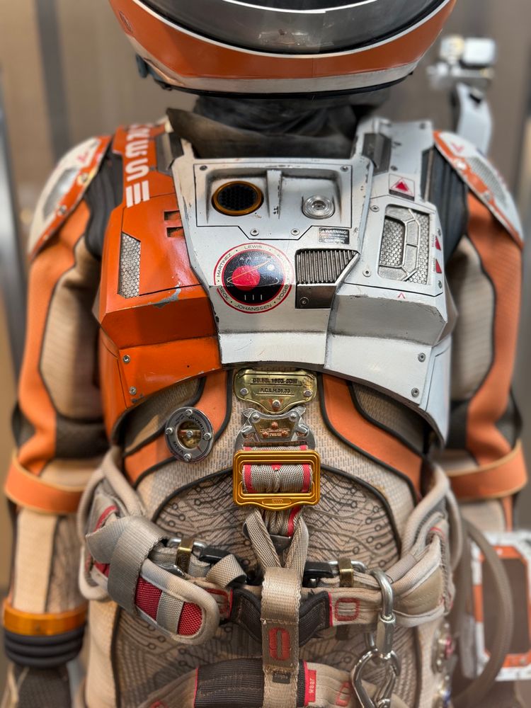 Space suit from the Martian on display at the BFI