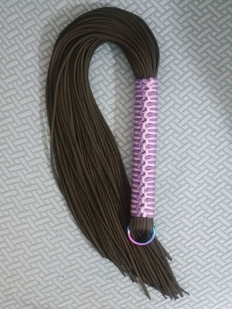 New flogger, back falls, purple and pink handle