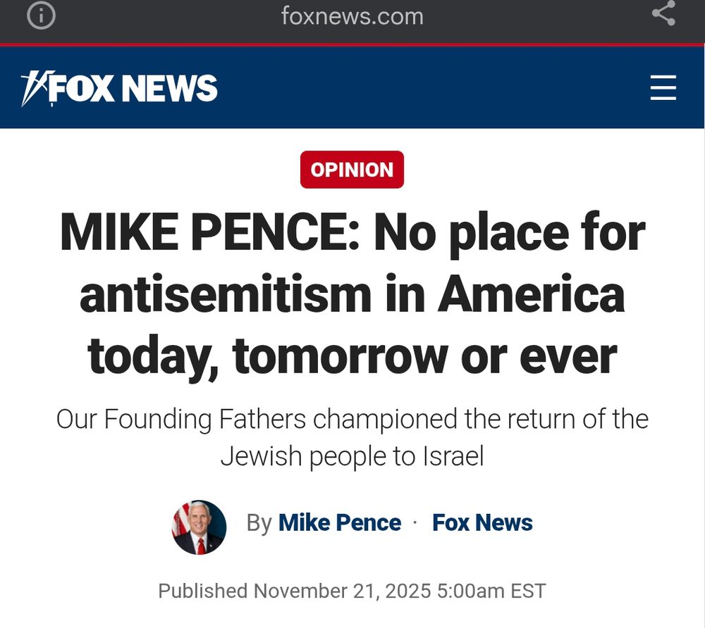 MIKE PENCE: No place for antisemitism in America today, tomorrow or ever
Our Founding Fathers championed the return of the Jewish people to Israel