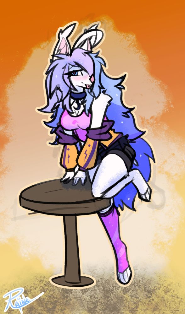 A colored sketch of Prism for art fight! 