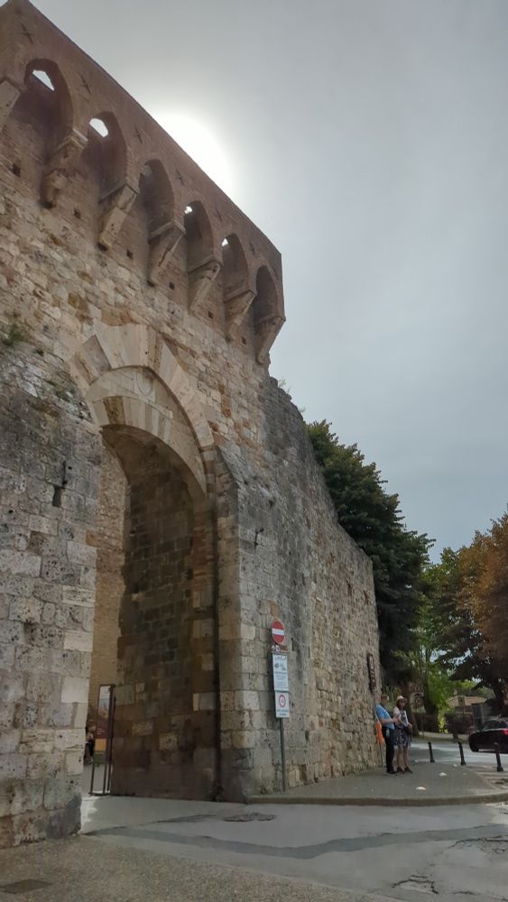 The medieval entrance door to the city of San Gimignano