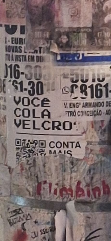 VOCE COLA VELCRO? 
CONTA MAIS