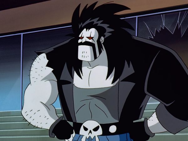 Lobo the space bounty hunter from Superman the Animated Series