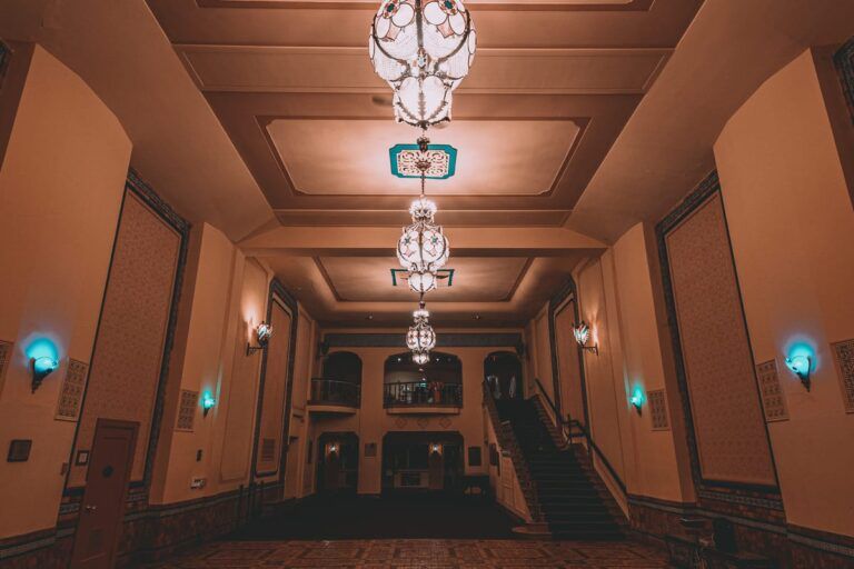 Lobby of Rhode Center for the Arts.