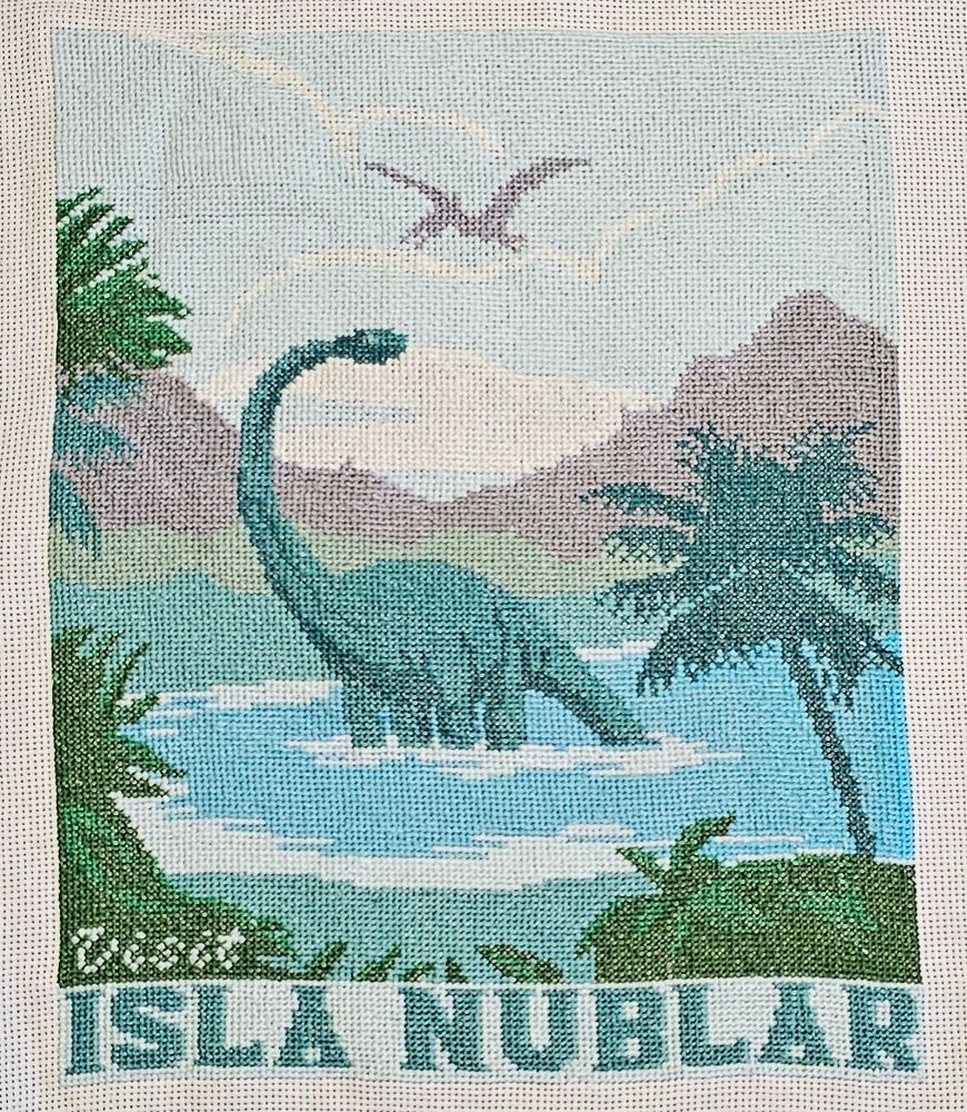 Dinosaur cross stitch