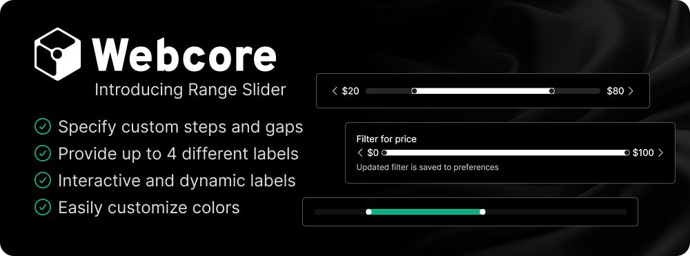 Introducing Range Slider component for Astro with dynamic labels, color customization, and many more.