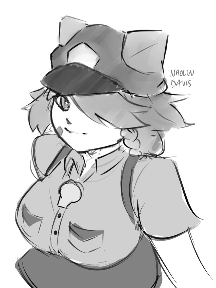 Quick b/w sketch of Whimzee