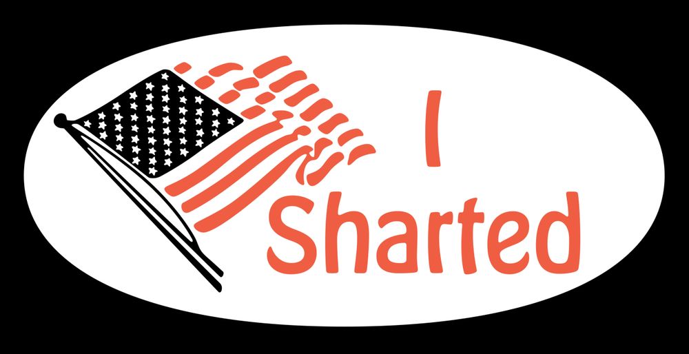 I voted sticker that says I Sharted. Can't remember where I got it from