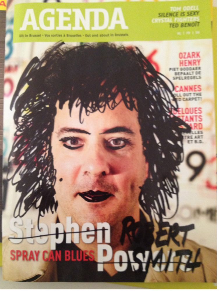 The cover of the Belgian periodical Agenda, Styled by S.Poe for Mark Surface International