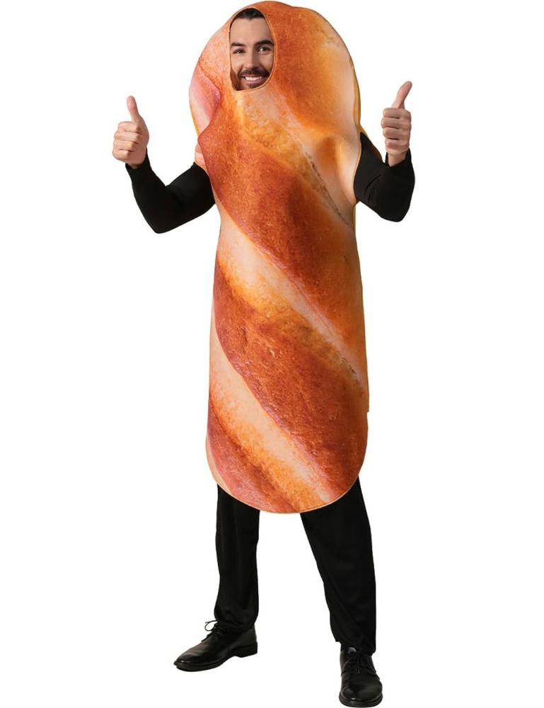 Guy in a bread costume 