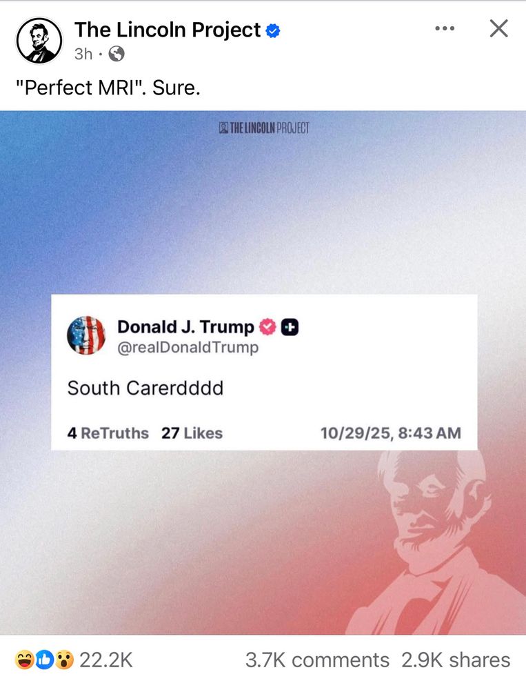 Trump posts a garbled message on Truth Social