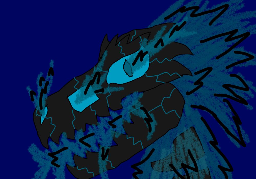 A ghastly, skeletal version of a Coronasaur, brimming with spectral blue flames.