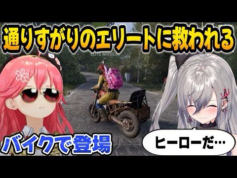 イノシシの対処に困るリオナと偶然通りかかる配信外のみこち【響咲リオナ/さくらみこ/ホロライブ切り抜き/FLOWGLOW/RUST】