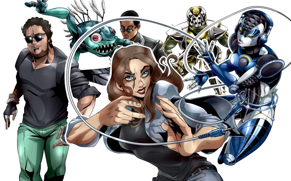 Multiple original characters inspired by the JoJo's Bizarre Adventure anime franchise.