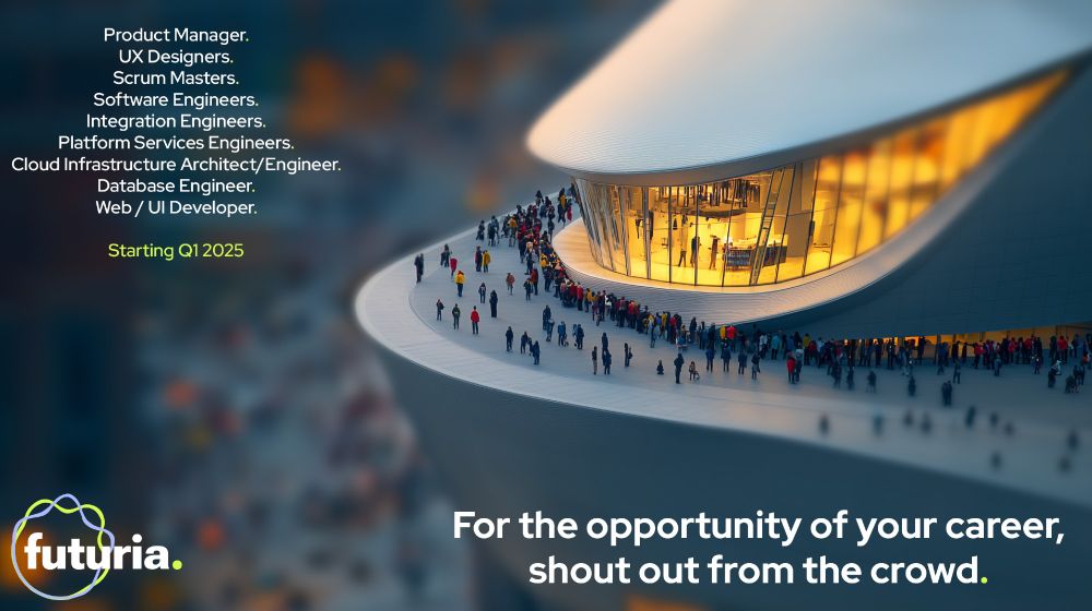 AI generated image listing the roles that Futuria is looking to recruit