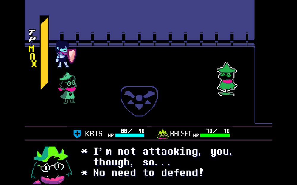 "I'm not attacking, you, though, so..."