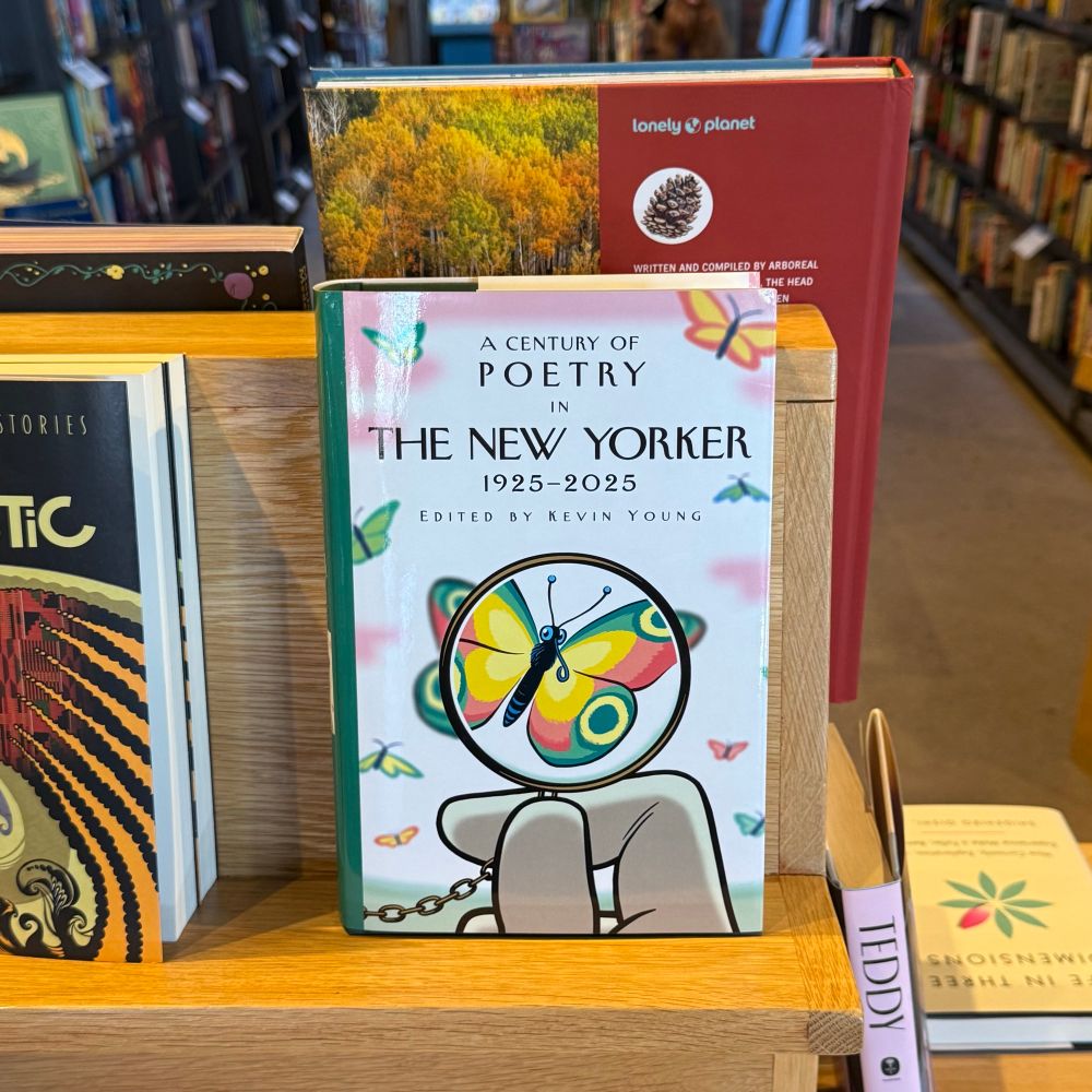 View of the anthology A Century of Poetry at The New Yorker, 1925-2025, edited by Kevin  Young.