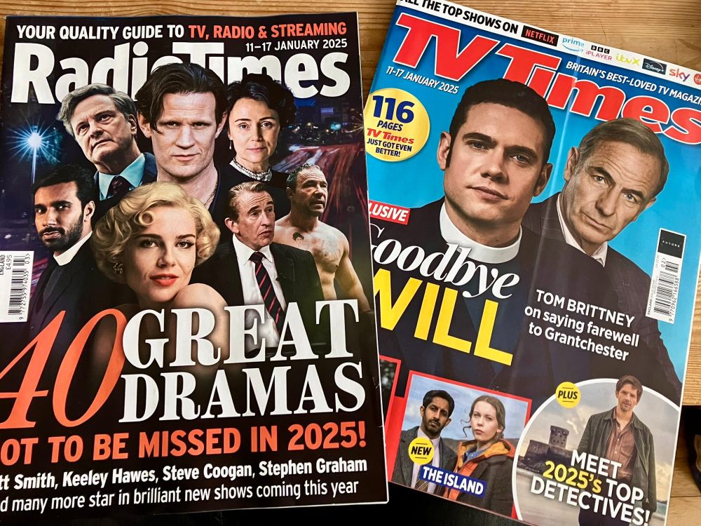 Radio Times and TV Times magazine covers featuring Grantchester